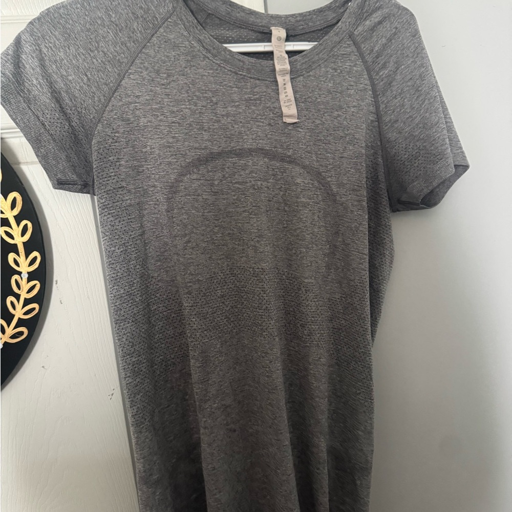 lululemon athletica Gray Crewneck Active Top